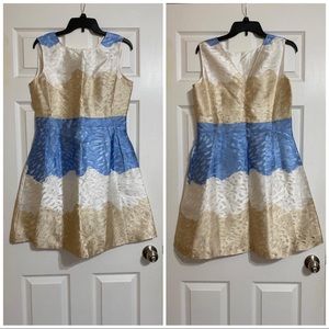 NWT A line tricolor work/casual/office party dress